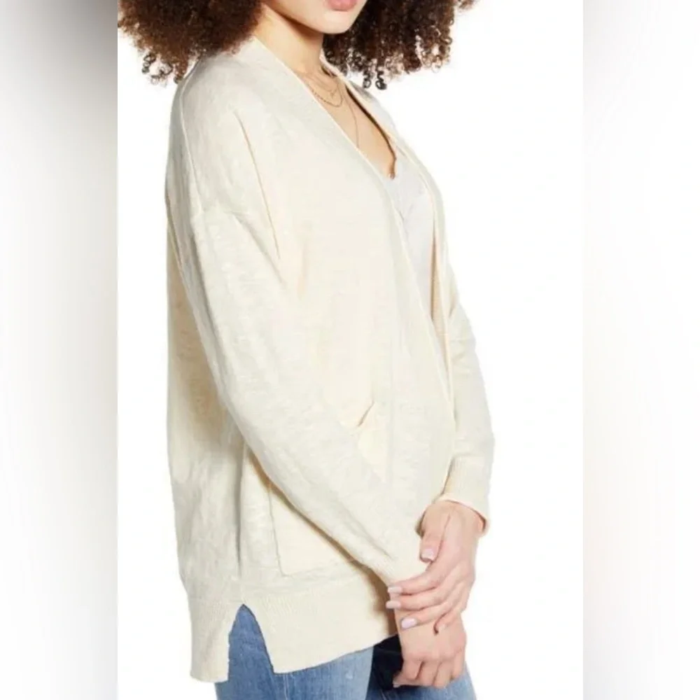 Madewell Bradley Cardigan Sweater Cream Size S - Picture 1 of 9